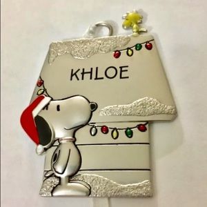 KHLOE Snoopy and Woodstock Hallmark Ornament